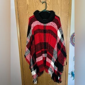 Plaid shawl size XL